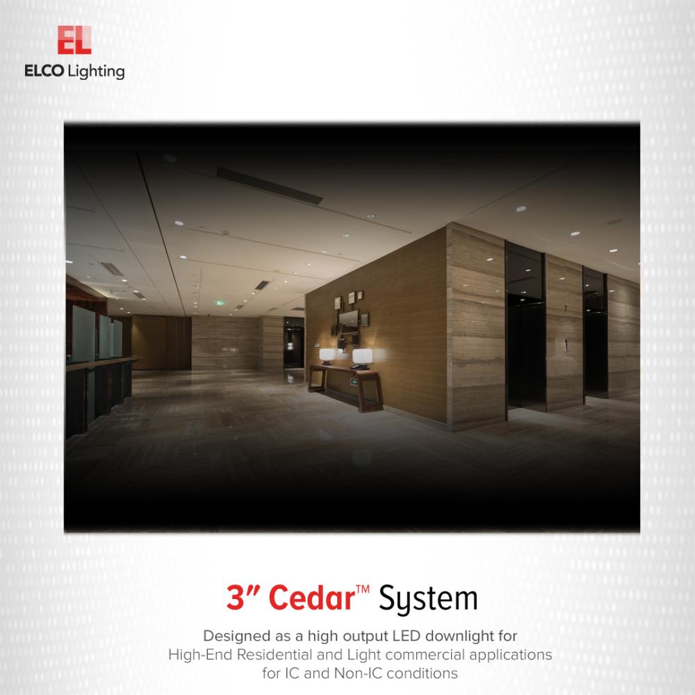 3" Cedar System New Construction IC Airtight Housing w/Driver