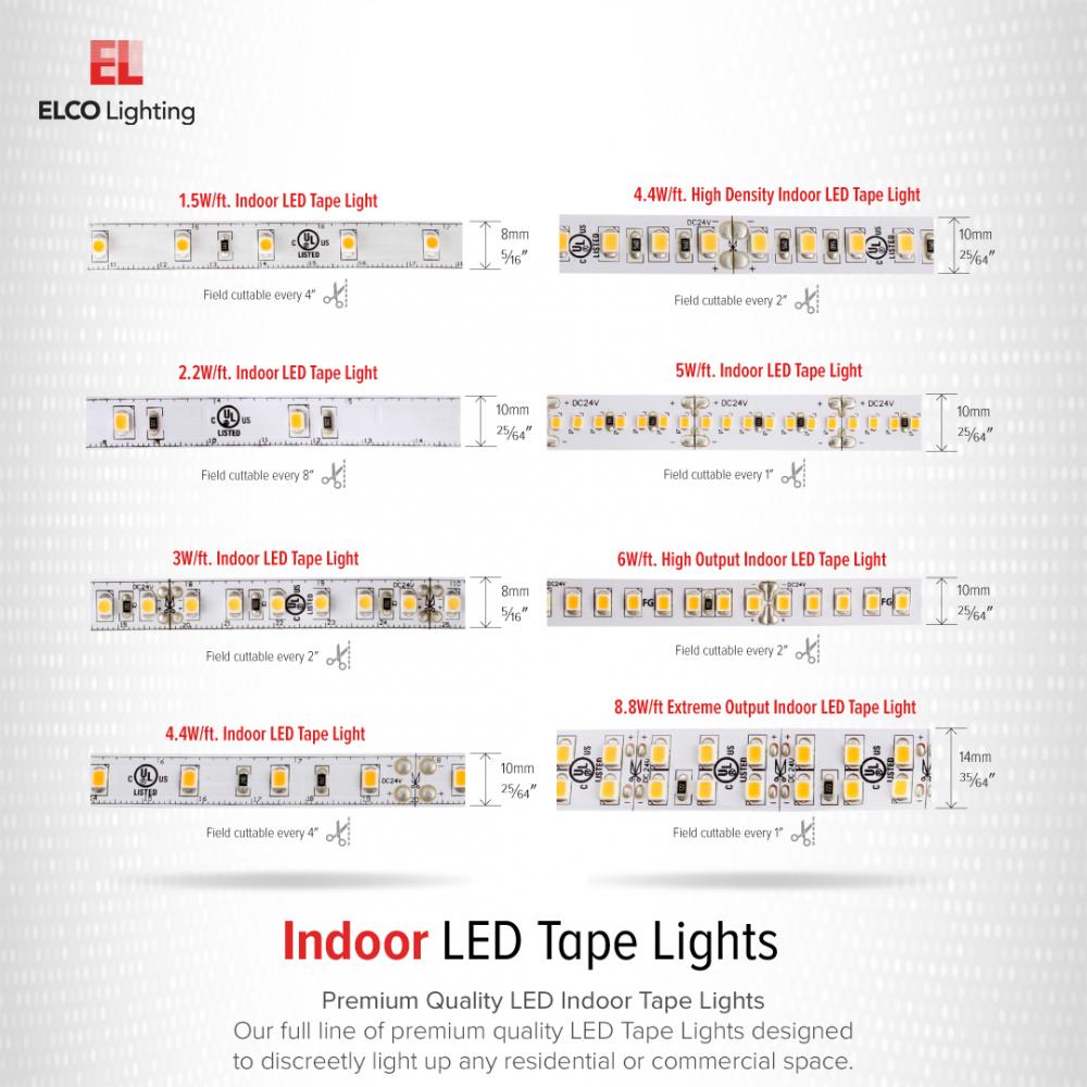 LED Tape with Deep Mount Aluminum Channel