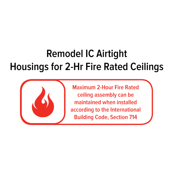 4" Remodel IC Airtight Housing 0-10V, 120/277V for 2-Hr Fire Rated Ceilings