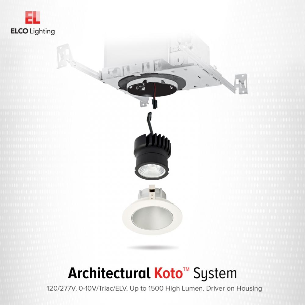 3" Koto™ Architectural Maximum Adjustability High Lumen IC Airtight Housing