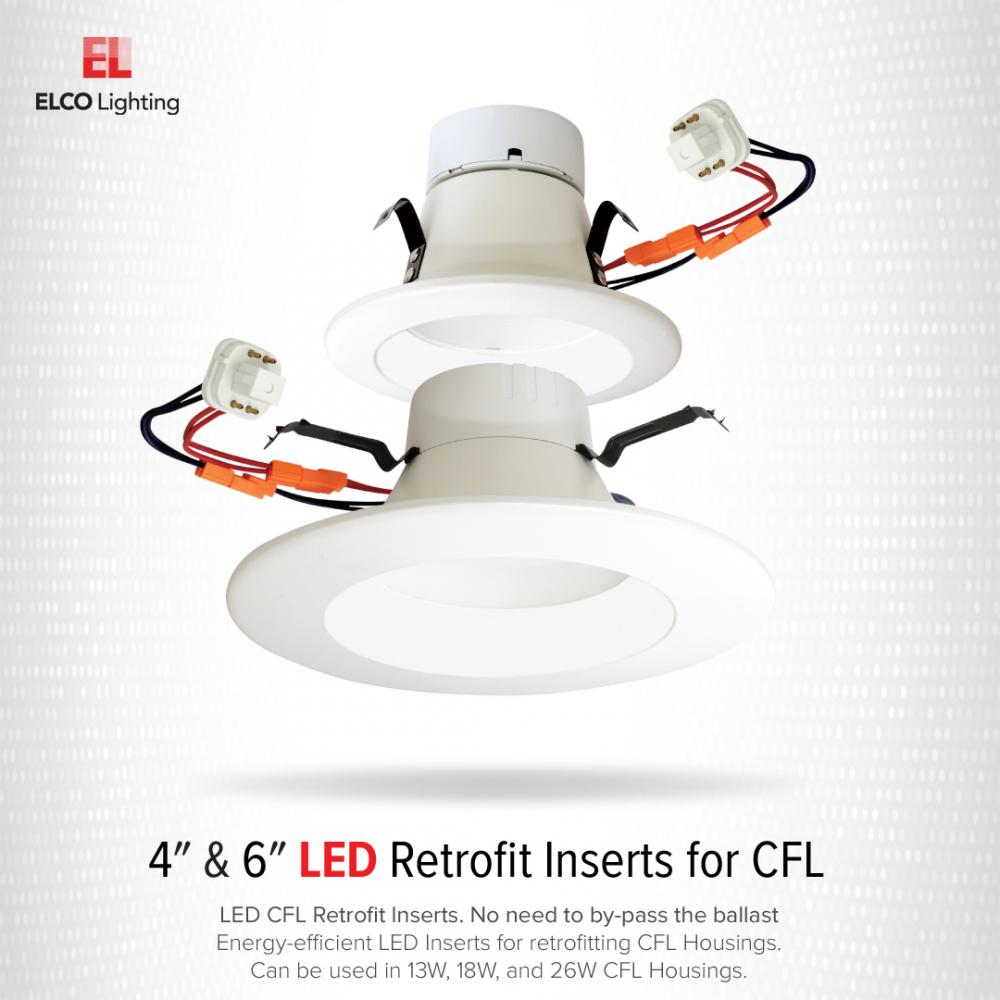 4" LED CFL Retrofit Insert