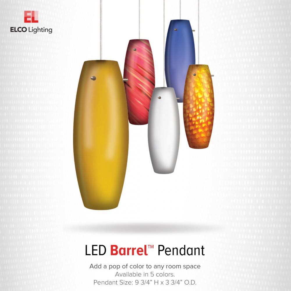 LED Barrel™ Glass Pendants
