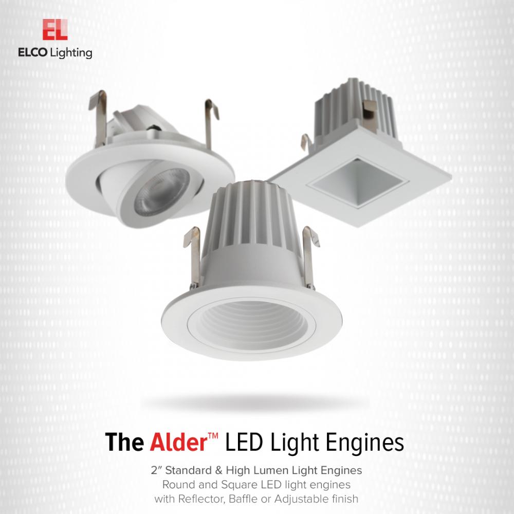 2" Round LED High-Lumen Adjustable Light Engine