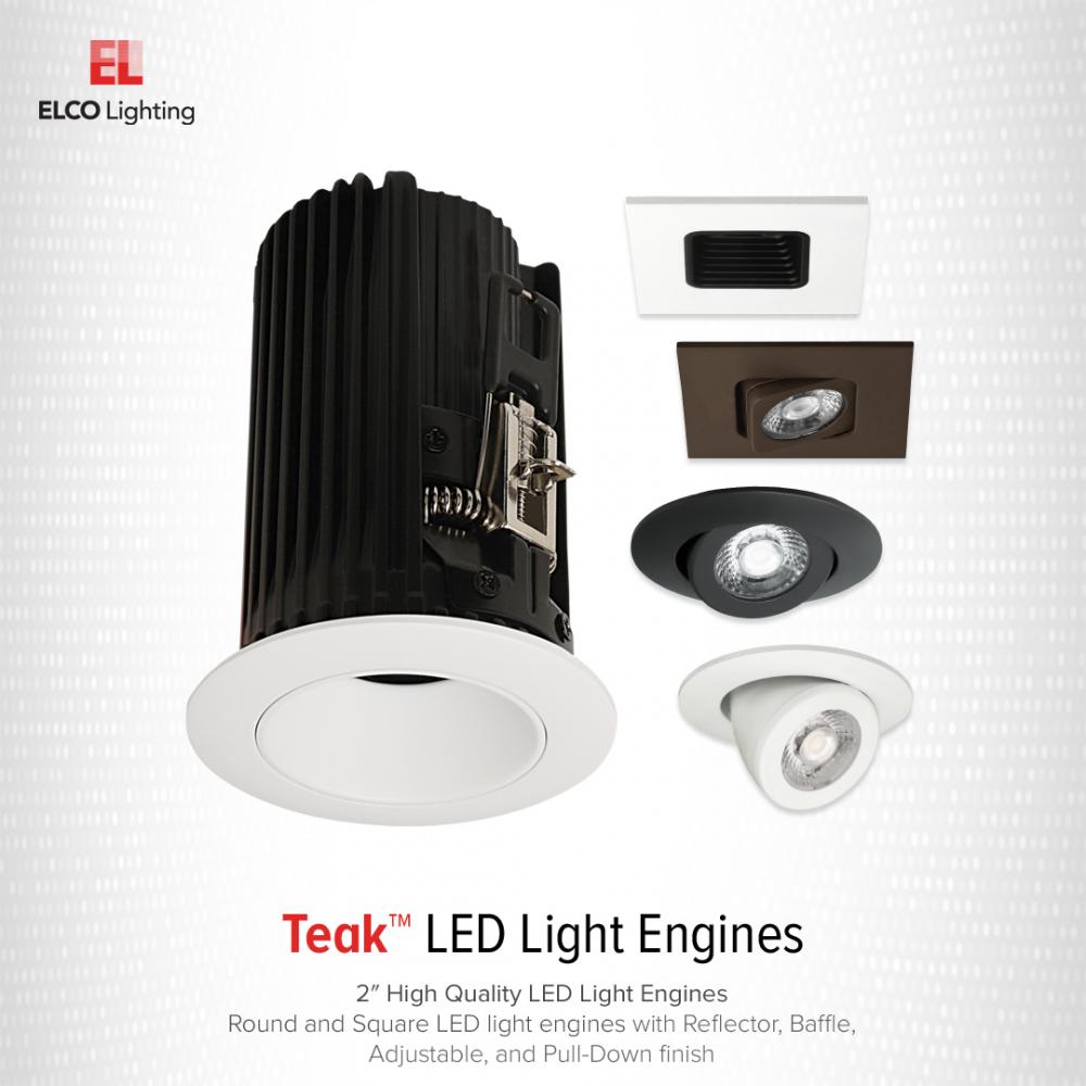 2" Square Adjustable Teak™ LED Light Engine