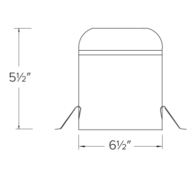 24V DC 6″ Shallow Remodel IC Airtight Housing