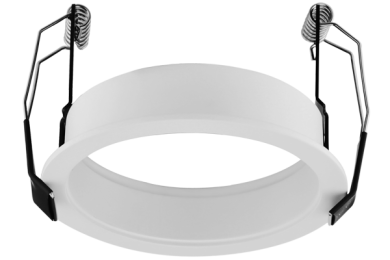 EL3WCRW - White Adaptor with Mounting Clips
