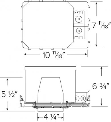 4" 0-10V New Construction  2-Hour Fire Rated Housing