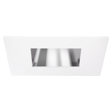 Chrome Reflector w/ White Trim