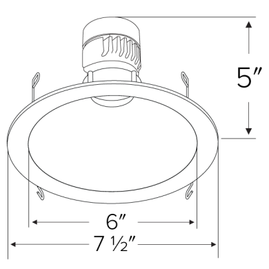 Koto™ Module with 6" Pex™ Round Reflector Trim