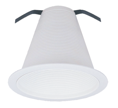 6" Airtight Metal Cone Baffle with Clips