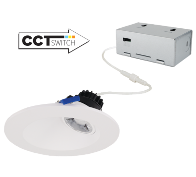 4" LED Sloped Round Regressed Gimbal with 5-CCT Switch