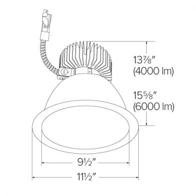 9" Reflector LED Light Engine Trims (4000-6000 lm)