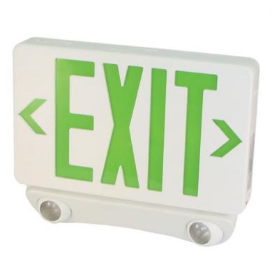 LED Exit Sign and LED Emergency Light Combo