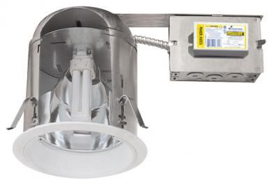 6" Compact Fluorescent Vertical Remodel IC Downlight