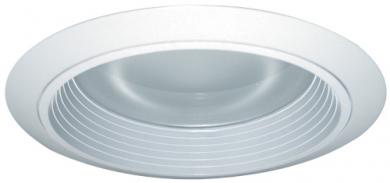 6" Baffle with Reflector and Regressed Frosted Lens Trim
