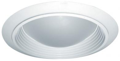 6" Baffle with Domed Regressed Frosted Lens Trim