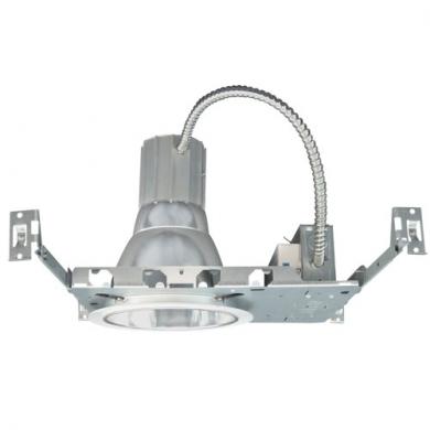 7" CFL Vertical Downlight with Plaster Frame