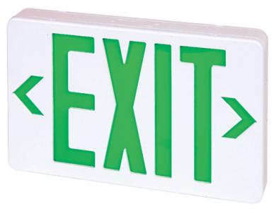 LED Exit Sign, Green or Red Letters, Single/Double Face Configurable ...